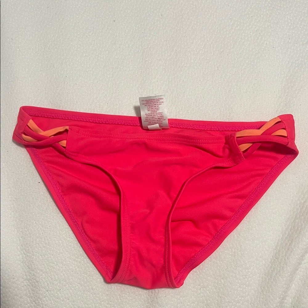Pink Bikini Bottom with Cutout Design